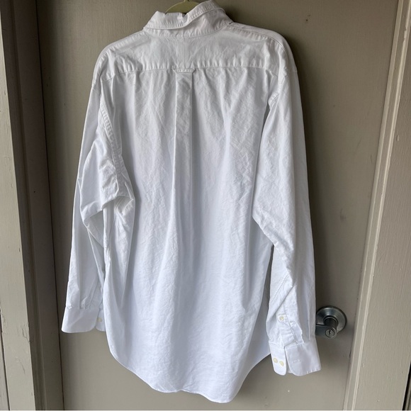 Lands End White Button Down - Picture 8 of 9